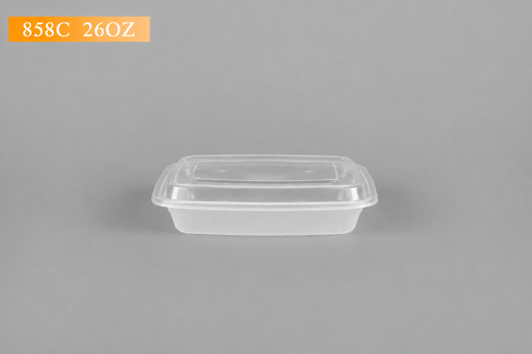 ADL 858C (26oz) Clear Rectangular Container