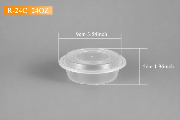 ADL R-24C (24oz) Clear Rectangular Container